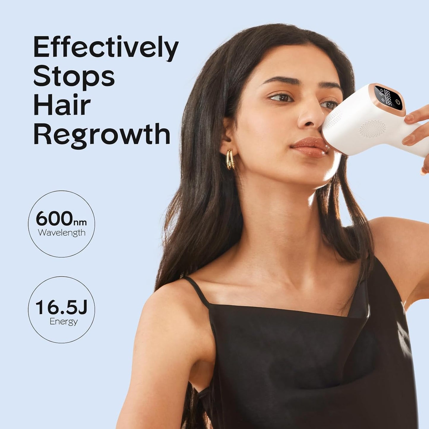 IPL Hair Removal Device for Armpits, Legs, Arms, Bikini Line & Corded