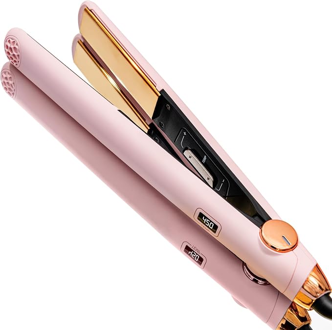 TYMO SWAY 2-in-1 Hair Straightener & Curler – 1-Inch Titanium Flat Iron, 32 Heat Settings